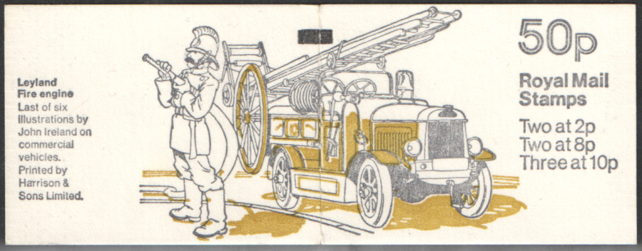 (image for) FB9A / DB9(9) + BMB Perf E1 Leyland Fire Engine Folded Booklet - Click Image to Close